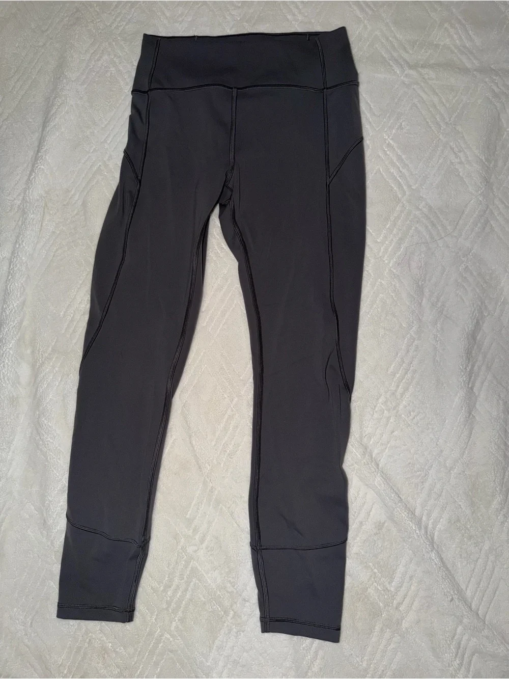 High-Waist Black Athletic Leggings